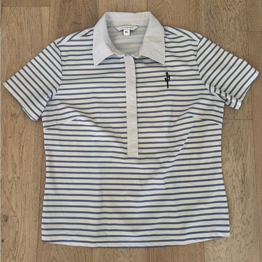 Jayebird Maddie Striped Polo Shirt XL